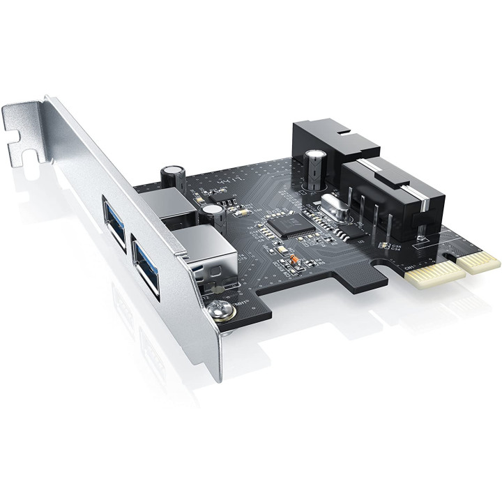 Scheda PCIe USB 3.0 con 2 Porte Esterne + 1 Header Interno USB - CSL