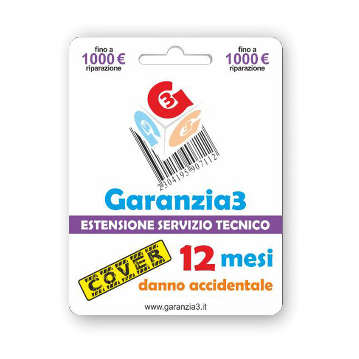 Garanzia COVER 1 anno massimale 1000€ - Garanzia3