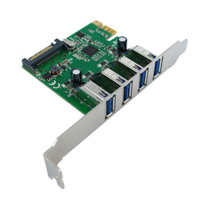 Scheda PCIe 4 Porte USB 3.0