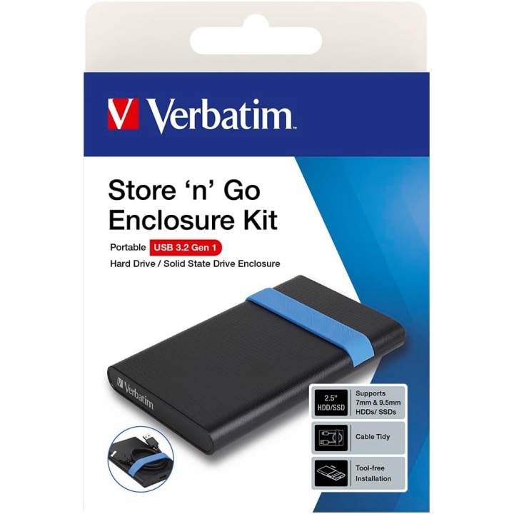 Box esterno 2,5" USB 3 - Vebatim