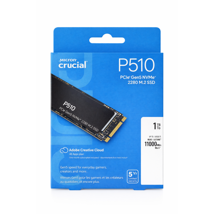 1Tb NVMe P510 Gen5 - Crucial